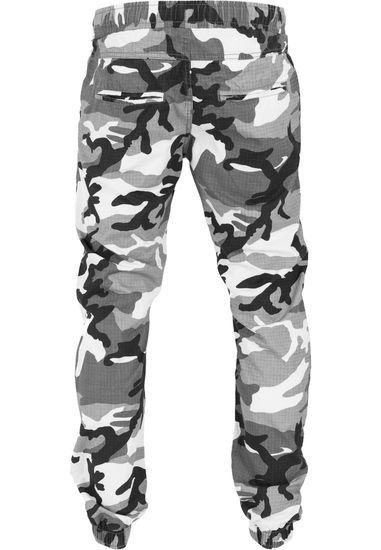Брюки URBAN CLASSICS Camo Ripstop Jogging Pants (Серый (Snow Camo)