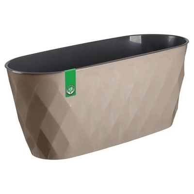 Горшок для цветов Laurel 354х150мм, 5л с дренажной вставкой (бежевый)