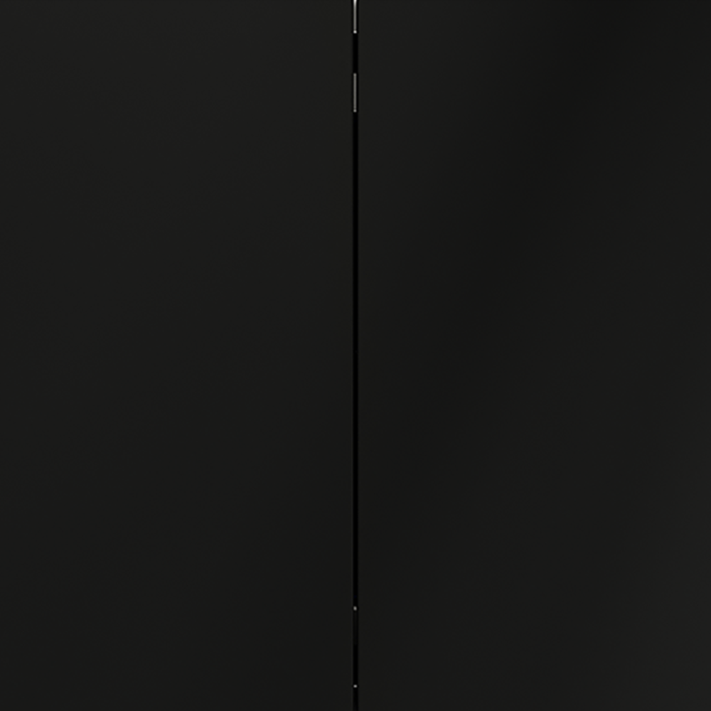 Выключатель встраиваемый VOLTUM S70 двухклавишный 10А, (черный матовый)