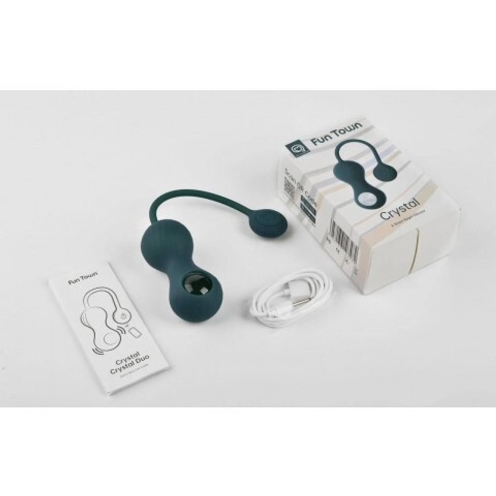 Тренажер Кегеля Magic Motion Crystal Duo темно-зеленый