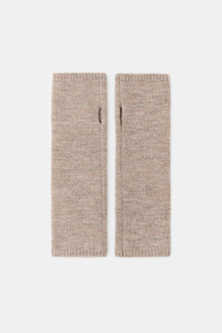 ZARA МИТЕНКИ С ЦВЕТОЧНОЙ ВЫШИВКОЙ, РЫЖЕВАТО-КОРИЧНЕВЫЙ