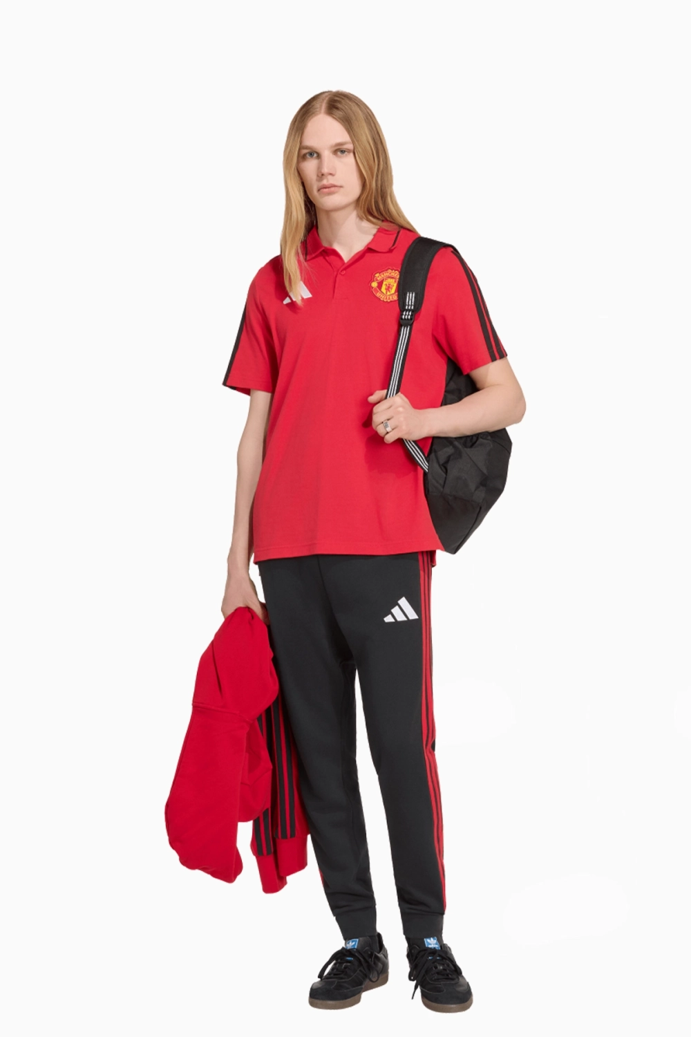 Футболка adidas Manchester United 26/27 DNA Polo - красный