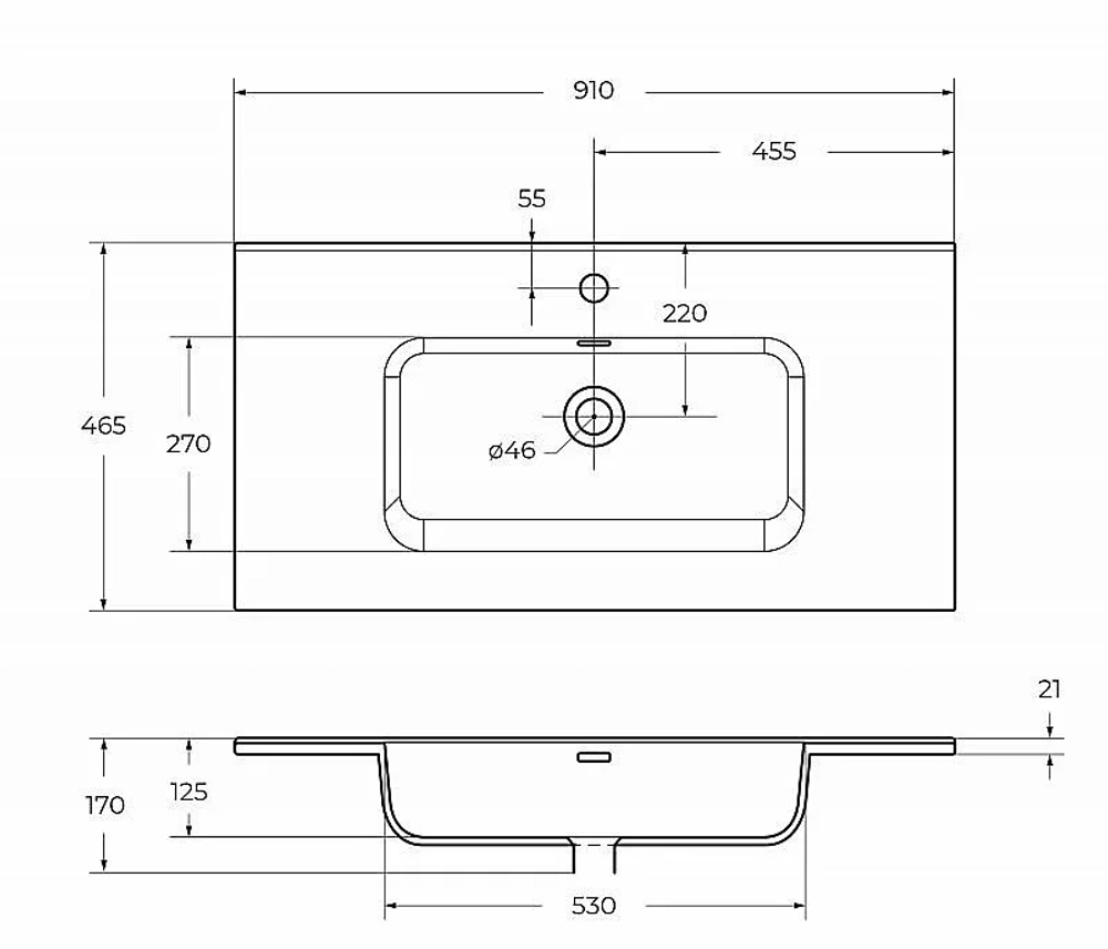Тумба с раковиной BelBagno KRAFT 90 2C-SO/BB900ETL Cemento Grigio