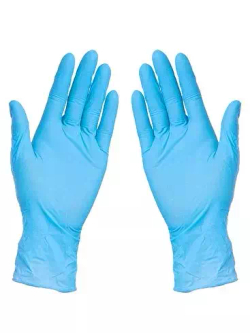 Перчатки нитриловые ZP Classic Nitrile (голубые) (уп.50пар) S 3,3гр текстура пальцы