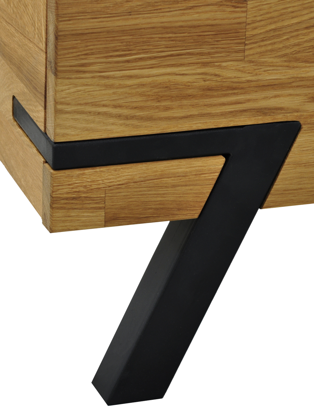 Кровать 180х200 Флеверс, двуспальная, деревянная, на ножках в стиле лофт, из дуба