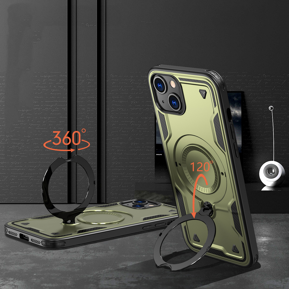 Чехол Magneto Case с кольцом для iPhone 15