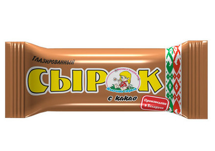 Сырок творожный глазированный "Молочная страна" 23% 50г. с какао Минск