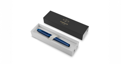 Перьевая ручка Parker IM Monochrome Blue, перо:F, цвет чернил: blue, в подарочной упаковке.