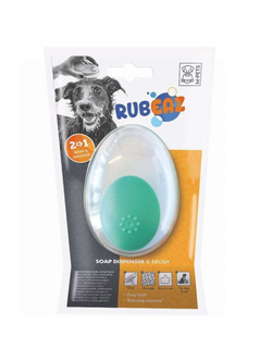 M-Pets щетка для мытья животных с дозатором для мыла Rubeaz
