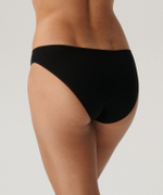 Женские трусы слипы спорт Atlantic, набор 3 шт., хлопок, чёрные, Basic 3BLP-580