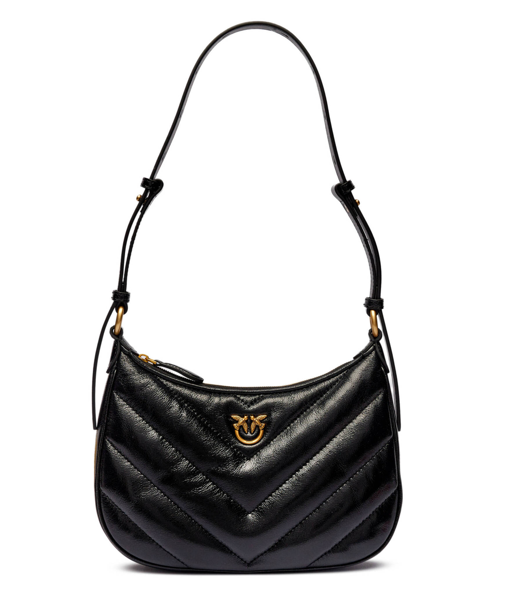 Кожаная сумка хобо HALF MOON MINI Pinko - черный(102790 A1RO)