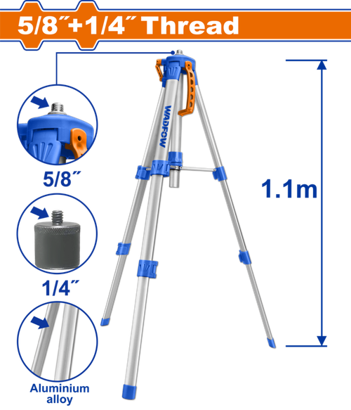 Штатив для лазерного уровня 110 см (9) WADFOW WLE9301
