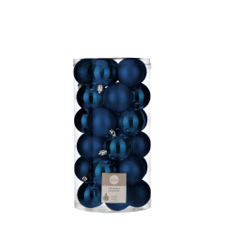 Набор шаров 30шт 6см House of seasons темно-синий в прозрачной упаковке