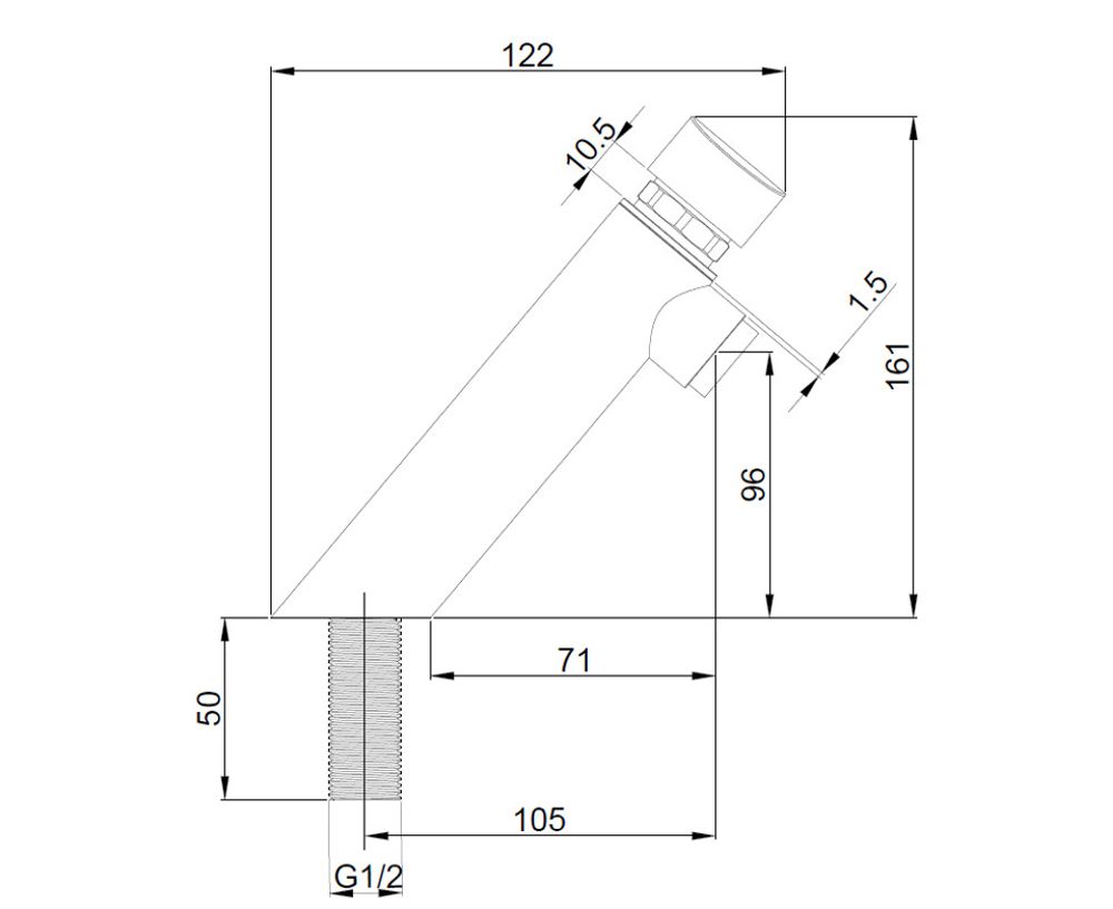 Смеситель Evotemp с таймером для раковины или столешницы 07430.N
