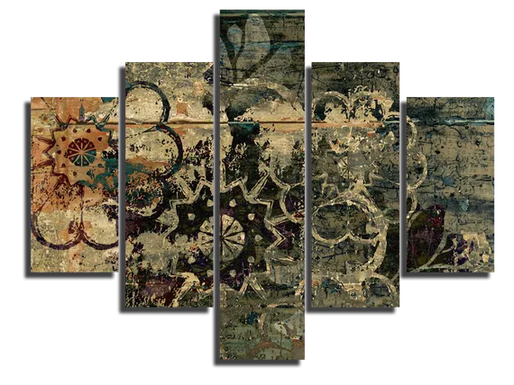 Модульная картина "Ретро абстракция"