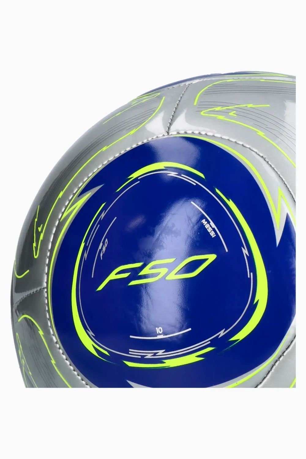 Футбольный мяч adidas Messi Club размер 4 - серебряный