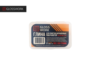 Glosswork Detailing Clay Глина для очистки окрашенных поверхностей ОРАНЖЕВАЯ 100грамм