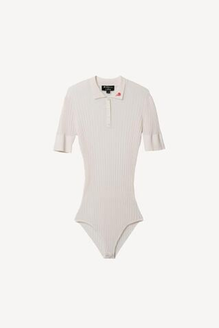 ZARA X WILLY CHAVARRIA БОДИ В РУБЧИК, СВЕТЛЫЙ ЭКРЮ