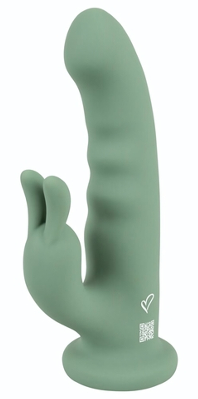 Зеленый вибратор-ротатор Luvio - 19,3 см. (Цвет: зеленый)