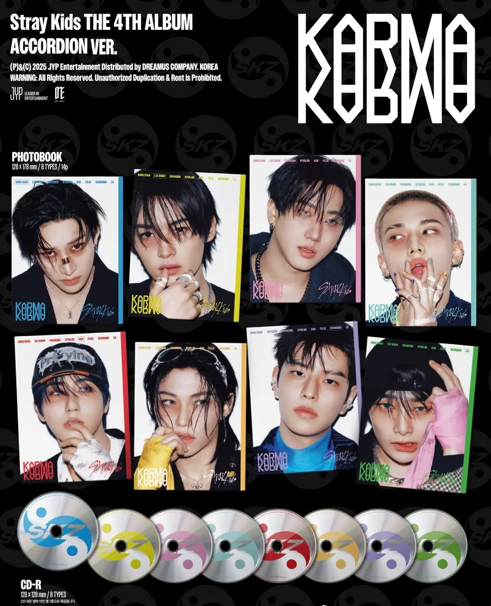 Альбом Stray Kids - 4th Album [KARMA] (ACCORDION Ver.)