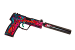 Пистолет Деревянный USP Vooz с глушителем резинкострел