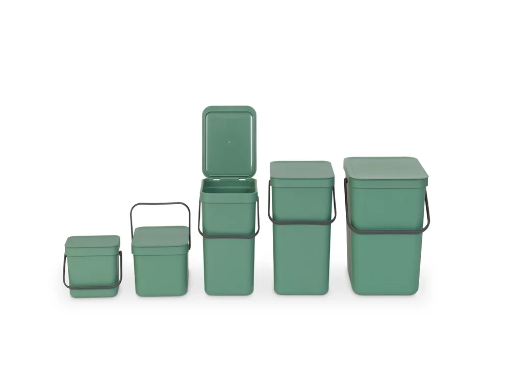 Brabantia Контейнер для мусора Sort & Go 6л зеленый 129841
