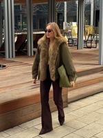 Парка оливковый