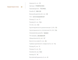 Шарнирный наконечник PHS8 TECHNIX (правая резьба)