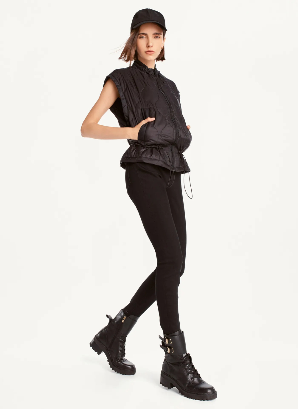 Женский жилет DKNY Quilted Cropped