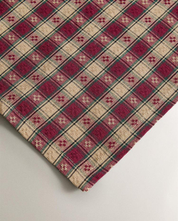 ZARA HOME НАБОР РОЖДЕСТВЕНСКИХ САЛФЕТОК В КЛЕТКУ (2 ШТ.), ТЕМНО-КРАСНЫЙ