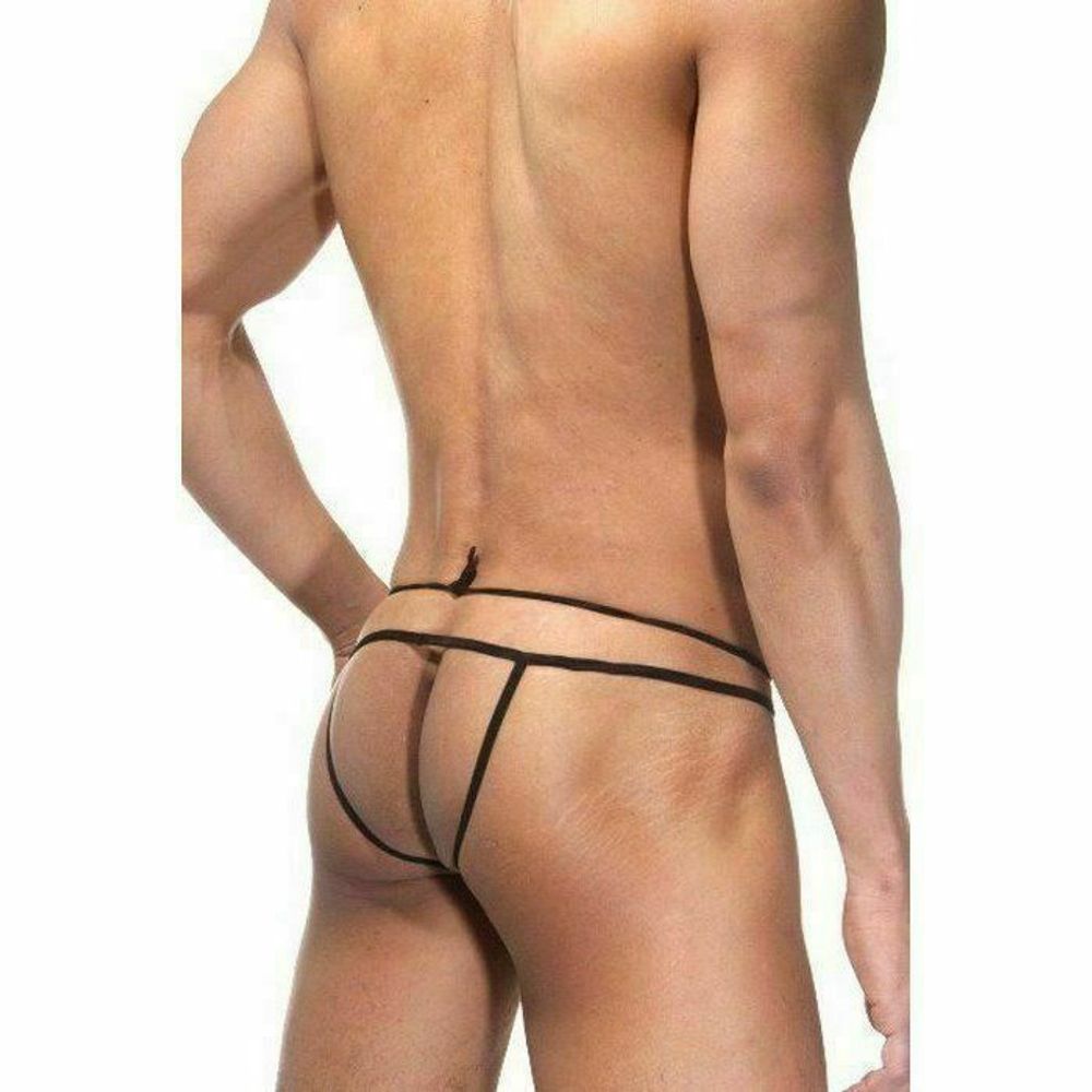 Мужские трусы стринги черные La Blinque LB15135