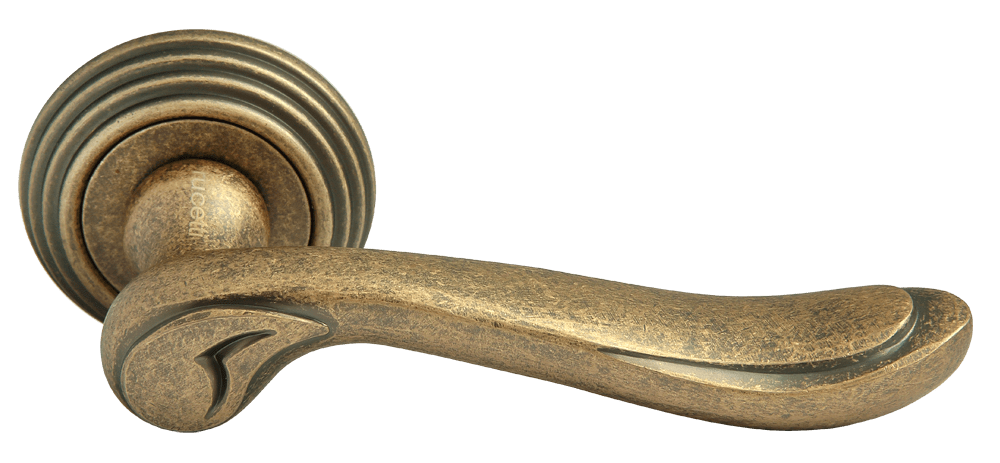 Дверные ручки Rucetti RAP-CLASSIC-L 6 OMB Цвет - Старая античная бронза