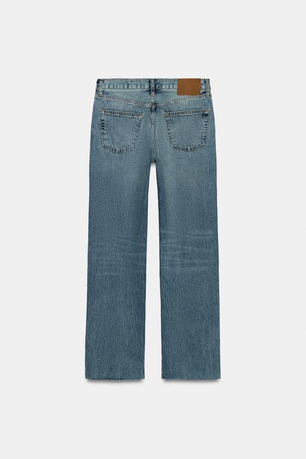 ZARA ДЖИНСЫ ZW SLIM СО СРЕДНЕЙ ПОСАДКОЙ, ВЫЦВЕТШИЙ СИНИЙ