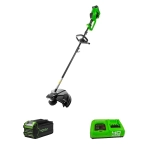 триммер аккумуляторный Greenworks GD40BCK4 40В (1 x 4 Ач, Быстрое ЗУ) захват 350 мм, 6.8 кг, 1301507U4F