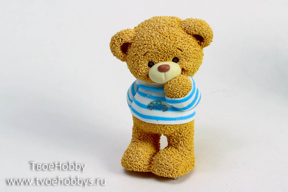 Cиликоновый молд "Мишка в тельняшке" бренд "Твое хобби"