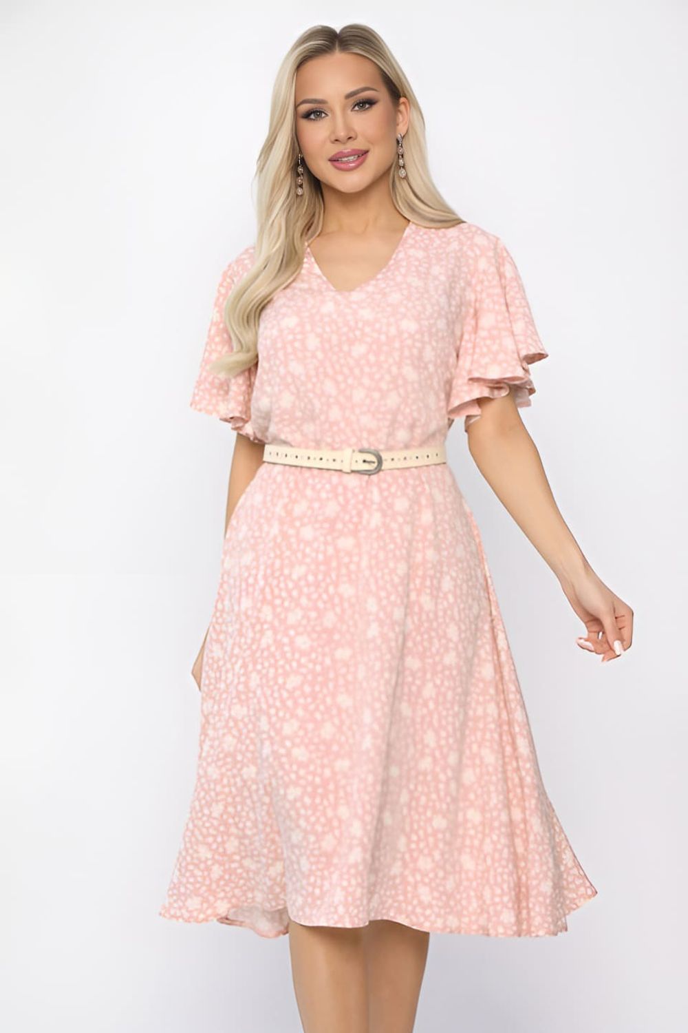 Платье Цветочный сад НЬЮ (розовое) П13709-25М LT Collection