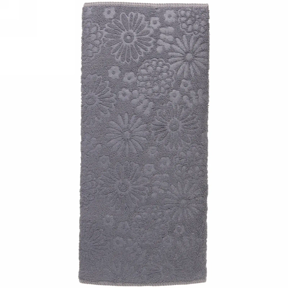 Коврик для сушки посуды 38*50см «Ромашки» серый