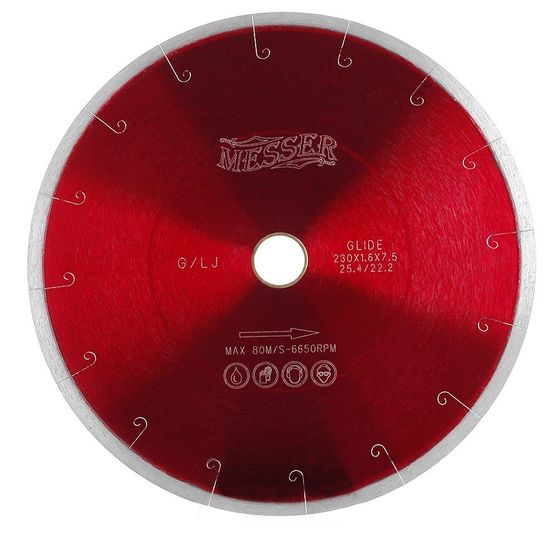 Алмазный диск по граниту 180x22,2/25,4 мм с MESSER G/L J-SLOT 01-24-180