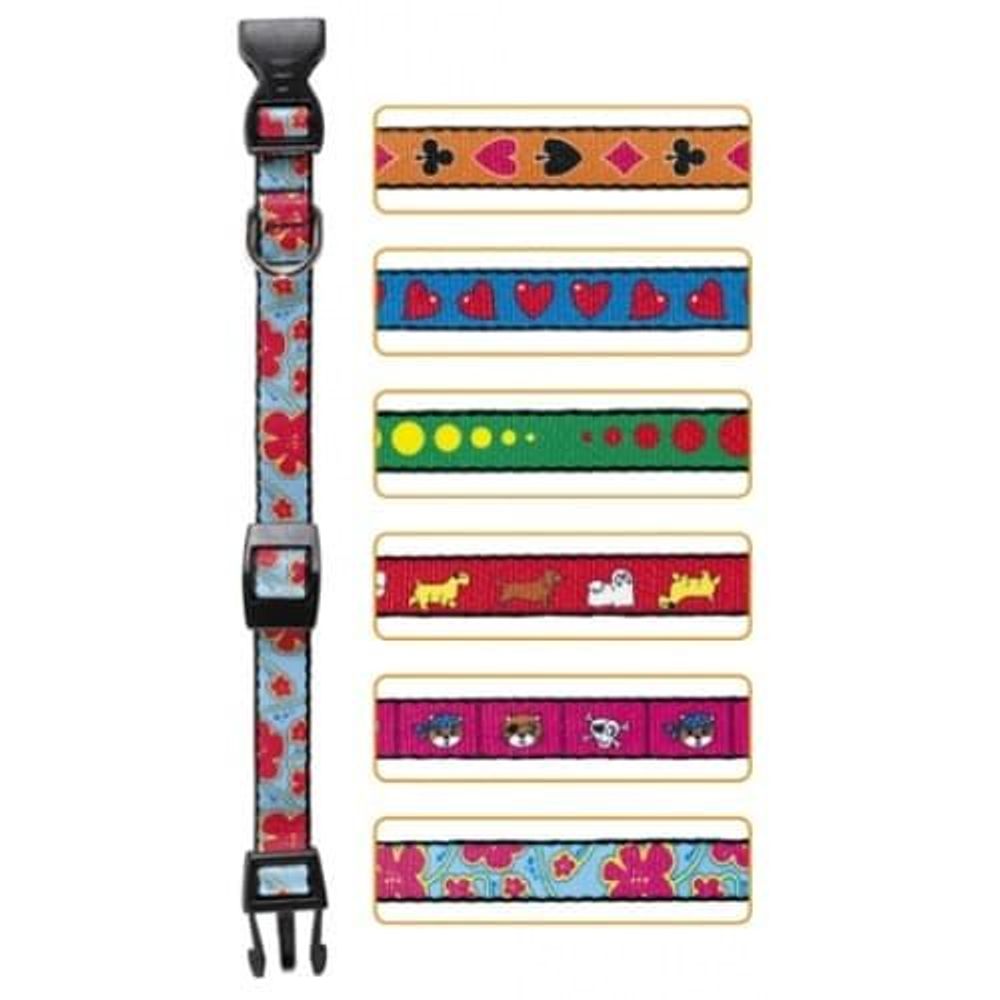 Ошейник FANTASIA C10/27 нейлон с принтом Ошейник FANTASIA C10/27 нейлон с принтом