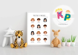 Плакат, демонстрационный материал "Чувства и эмоции"