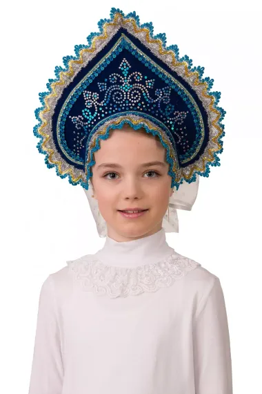 Кокошник Полярное сияние, Батик (5400)