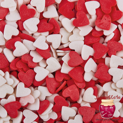 Посыпка "Сердечки красно-белые", 75 гр.