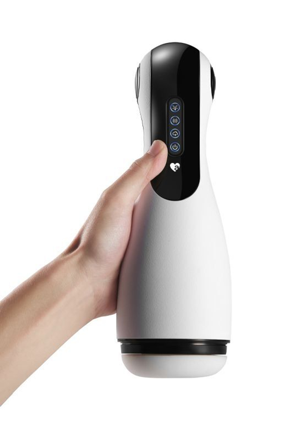 Белый инновационный мастурбатор Good night с имитацией орального секса (Цвет: белый)