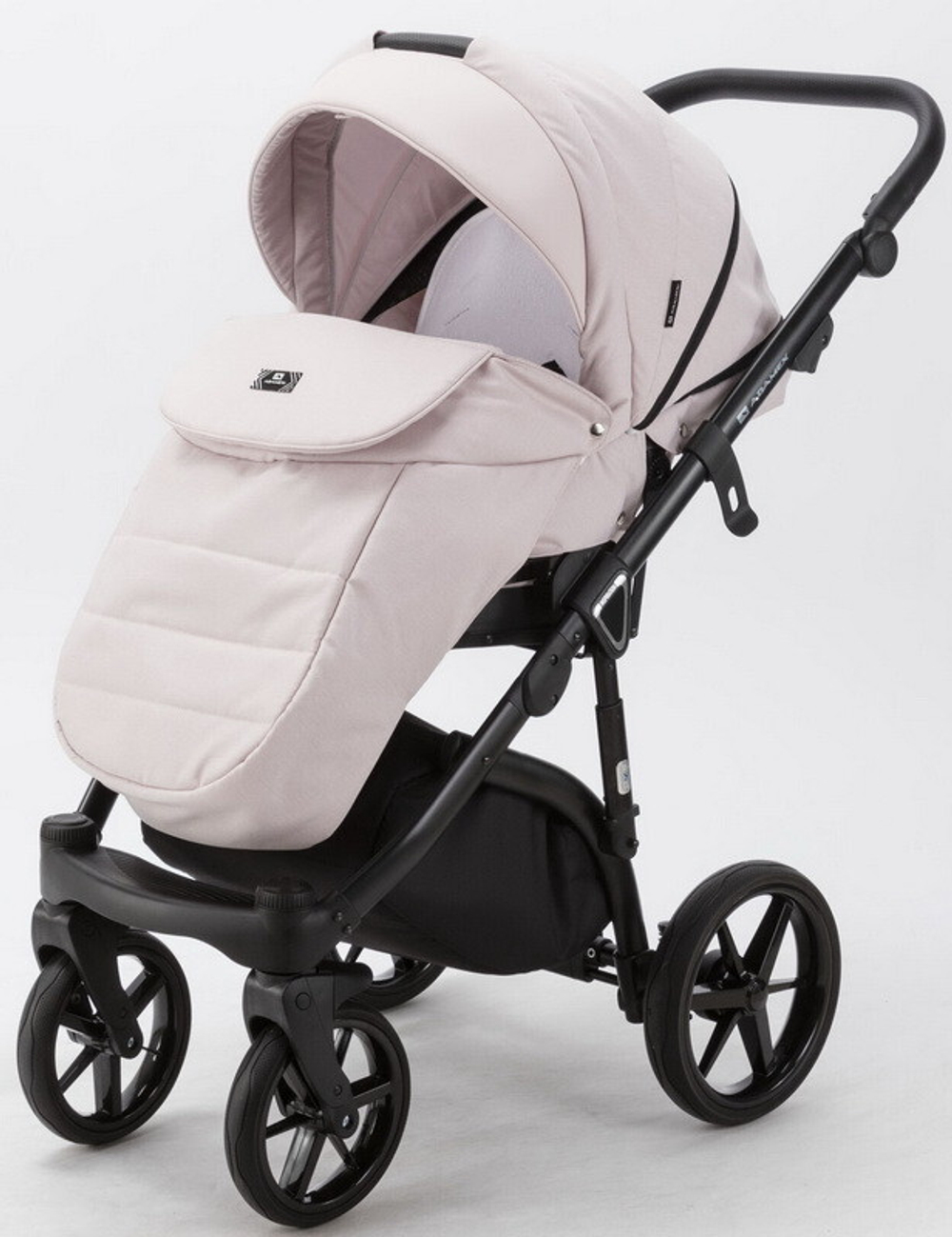 Детская коляска Adamex Bibione 2 в 1 BI-PS26 (СВ.РОЗОВ+СВ.РОЗОВ.КОЖА)