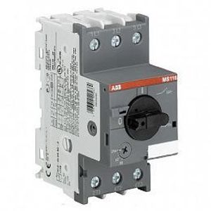 Выключатель автоматический 1SAM250000R1009 ABB MS116-6.3 50 кА с регулир. тепловой защитой