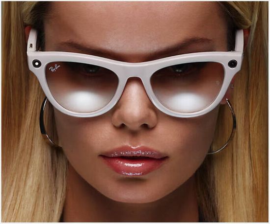 Ray-Ban Meta Skyler - RW4010 Shiny Chalky Gray, Cinnamon Pink (M 52-20) ( Розовый)