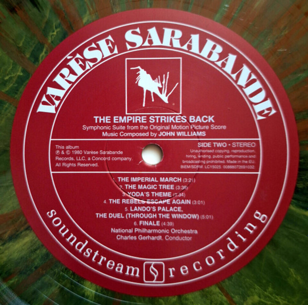 John Williams / Star Wars: The Empire Strikes Back (Symphonic Suite From The Original Motion Picture Score)(Limited Edition)(Coloured Vinyl)(LP)