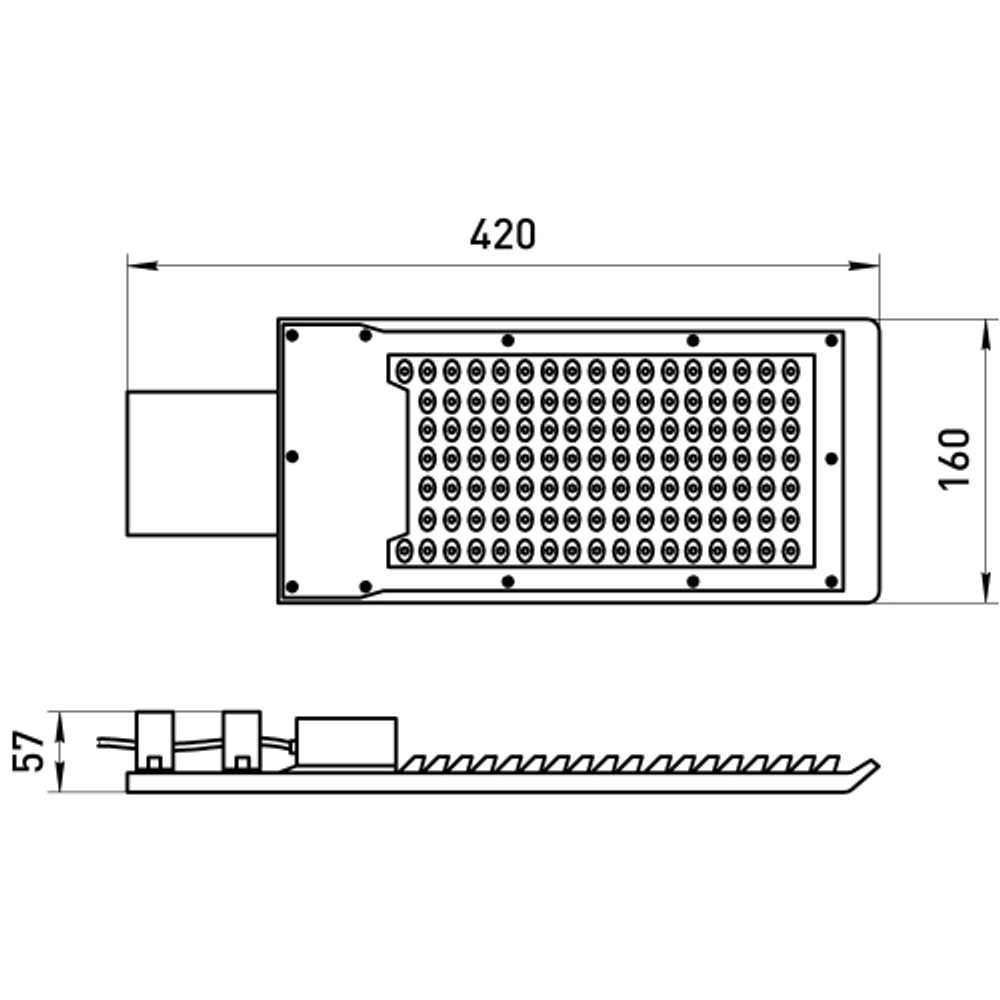 Светильник уличный светодиодный ЭРА SPP-503-0-50K-080 80Вт 5000К IP65 КСС Ш
