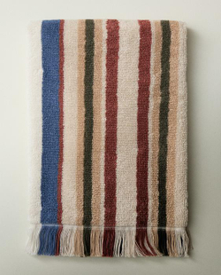 ZARA HOME ХЛОПКОВОЕ УХОННОЕ ПОЛОТЕНЦЕ, СИНИЙ