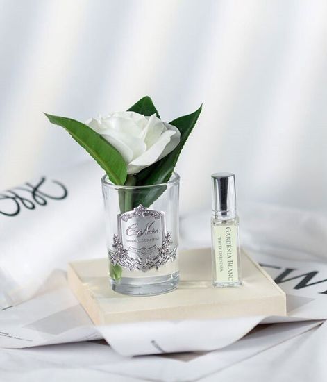 Ароматизированная гардения в прозрачной вазе, Cote Noire